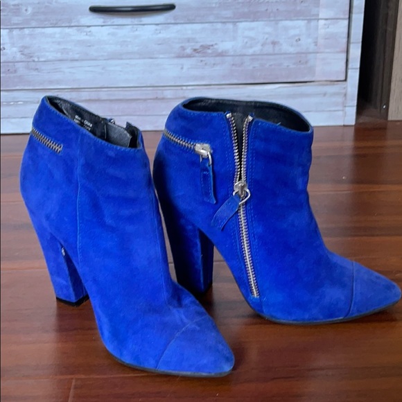 electric blue booties